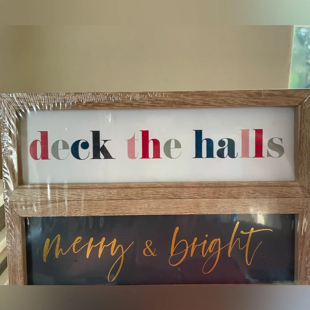 Target Christmas Holiday Wooden Signs